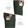 MoFiz Capri Pants for Women Lightweight Ice Cool Capris for Women Casual Summer Trip Loose Shorts with Zipper Pockets(A08-army Green)