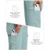 MoFiz Capri Pants for Women Lightweight Ice Cool Capris for Women Casual Summer Trip Loose Shorts with Zipper Pockets(A09-green)