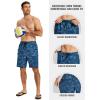 MoFiz Men’s Swim Trunks 9″ Quick Dry Mens Broad Beach Shorts Stretch Mens Swim Shorts(Camo Blue)