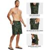 MoFiz Men’s Swim Trunks 9″ Quick Dry Mens Broad Beach Shorts Stretch Mens Swim Shorts(Camo Green)