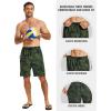 MoFiz Men’s Swim Trunks 9″ Quick Dry Mens Broad Beach Shorts Stretch Mens Swim Shorts(Camo Green)