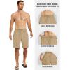MoFiz Men’s Swim Trunks 9″ Quick Dry Mens Broad Beach Shorts Stretch Mens Swim Shorts(Khaki)