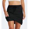 MoFiz Women 18″ Hiking Cargo Skort with Pockets High Waisted Athletic Casual Summer Quick Dry Golf Tennis Skirts(Black)