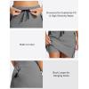 MoFiz Women 18″ Hiking Cargo Skort with Pockets High Waisted Athletic Casual Summer Quick Dry Golf Tennis Skirts(Light Grey)