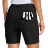 MoFiz Women’s 7″ Golf Shorts UPF 50+ Water-Resistant Hiking Shorts Lightweight Outdoor Stretchy Athletic Shorts(Black)