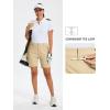 MoFiz Women’s 7″ Golf Shorts UPF 50+ Water-Resistant Hiking Shorts Lightweight Outdoor Stretchy Athletic Shorts(Khaki)
