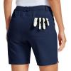 MoFiz Women’s 7″ Golf Shorts UPF 50+ Water-Resistant Hiking Shorts Lightweight Outdoor Stretchy Athletic Shorts(Navy Blue)