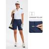 MoFiz Women’s 7″ Golf Shorts UPF 50+ Water-Resistant Hiking Shorts Lightweight Outdoor Stretchy Athletic Shorts(Navy Blue)