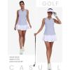 MoFiz Women’s Golf Shirts Sleeveless Tennis Tank Tops Racerback Polo V Neck Collared Quick Dry Athletic Tanks(Light Purple 02 2xl)