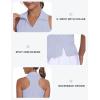 MoFiz Women’s Golf Shirts Sleeveless Tennis Tank Tops Racerback Polo V Neck Collared Quick Dry Athletic Tanks(Light Purple 02 M)