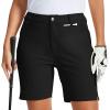 MoFiz Women’s 7″ Golf Shorts UPF 50+ Water-Resistant Hiking Shorts Lightweight Outdoor Stretchy Athletic Shorts(Black)