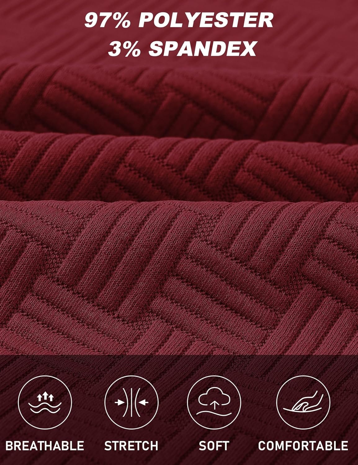 image:imageMoFiz Mens Sweat Suits Set Tracksuit 2 Piece Outfits Short Sleeve Casual Sweatshirt amp Loose Jogging ShortsWine Red