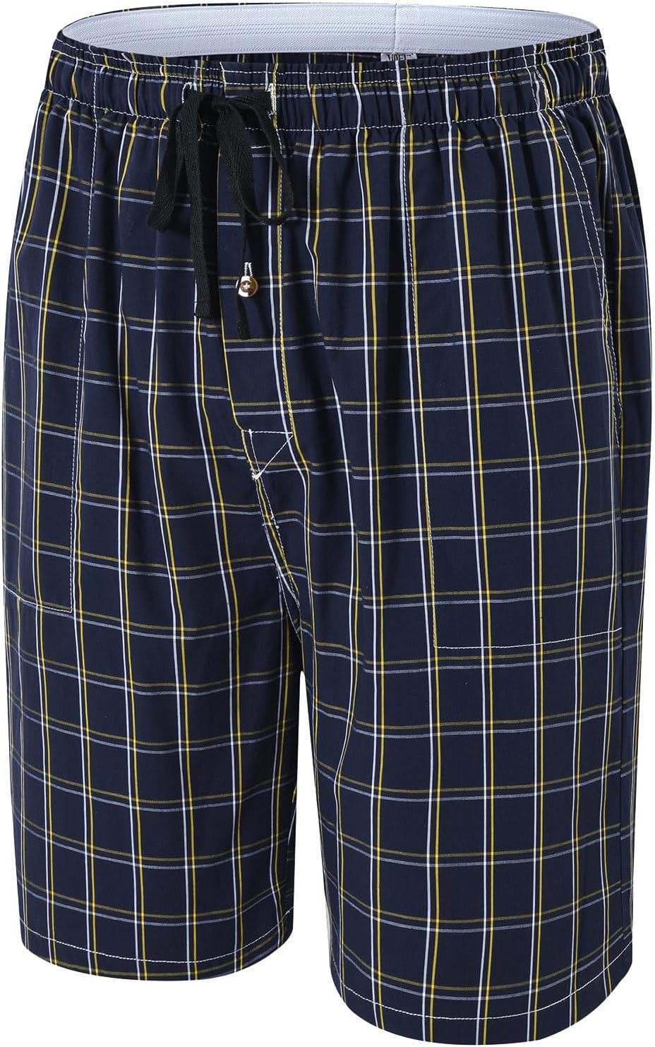 image:imageMoFiz Mens Plaid Pajama Shorts 3Pack Woven Cotton Sleep amp Lounge Shorts Lightweight PJ Bottoms with Pockets amp Button Fly3 Packe