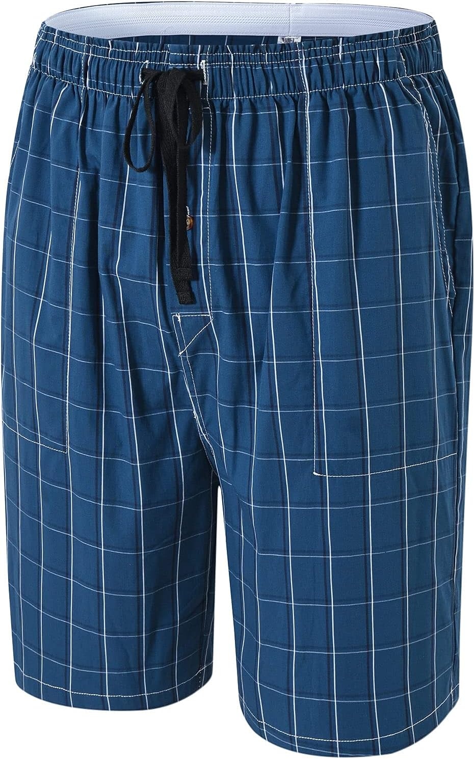 image:imageMoFiz Mens Plaid Pajama Shorts 3Pack Woven Cotton Sleep amp Lounge Shorts Lightweight PJ Bottoms with Pockets amp Button Fly3 Packe